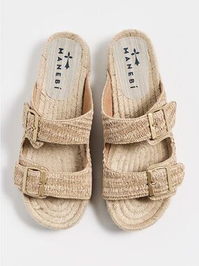 Manebí Nordic raffia sandals